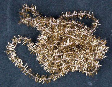 Dollhouse Miniature Garland, 1 Yd., Gold